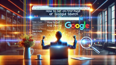 How to Get on First Page of Google Search David Aziz