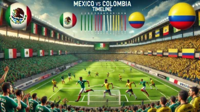 mexico national football team vs colombia national football team timeline