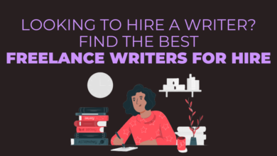 Professional freelance writer working on content creation – best freelance writer for hire for blogs, websites, and business copy.